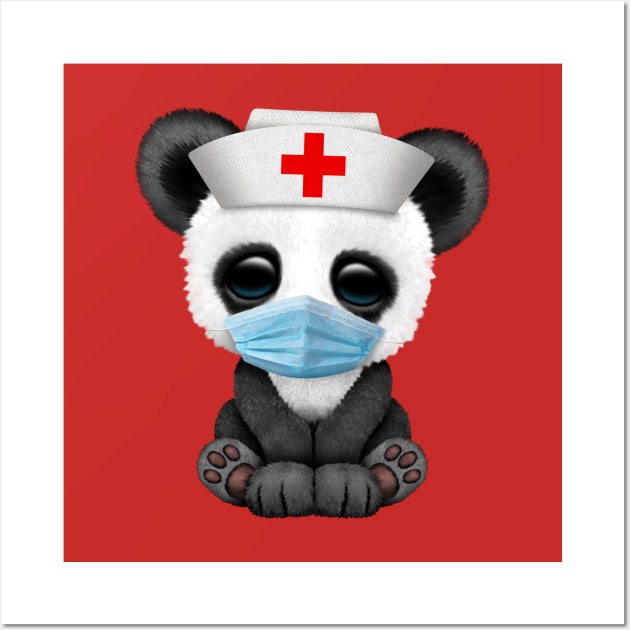 Baby Panda Bear Nurse Wall Art by jeffbartels